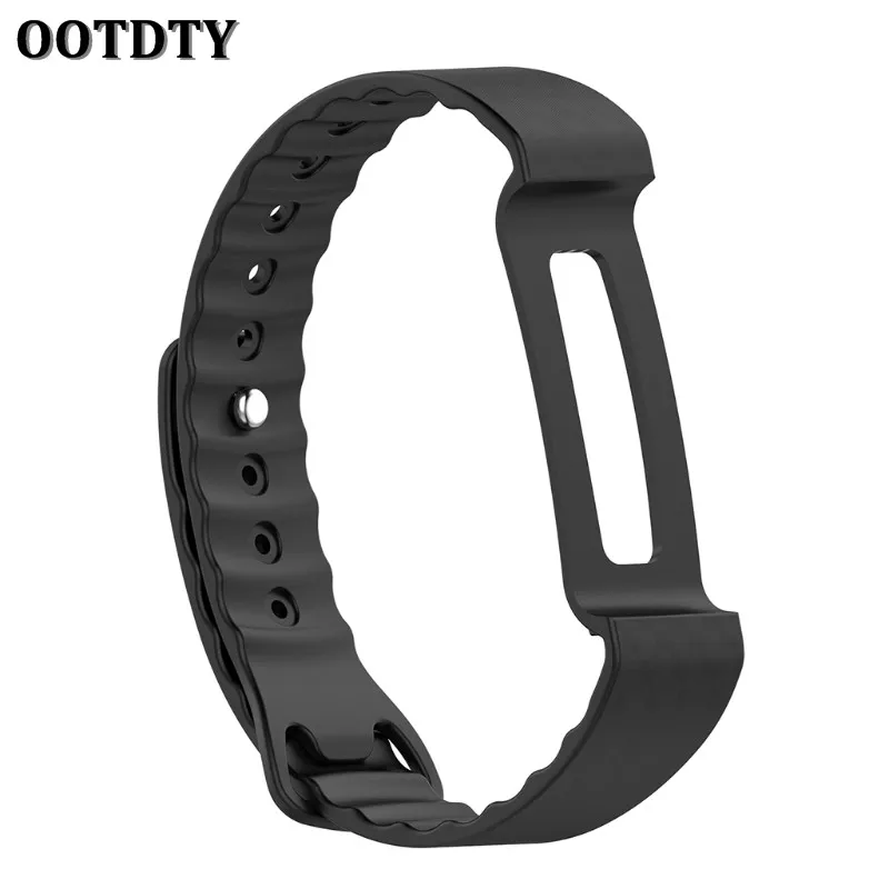 Replacement Fitness Tracker accessories Bands OOTDTY Premium TPE Bracelet Strap Wristbands for Huawei Honor A2 Smart Wristband