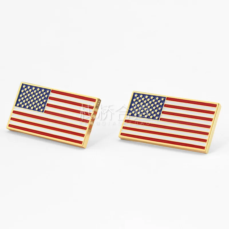 American flag brooches stars & stripes president badges metal suite collar lapel pin brooch ornament jewelry accessories