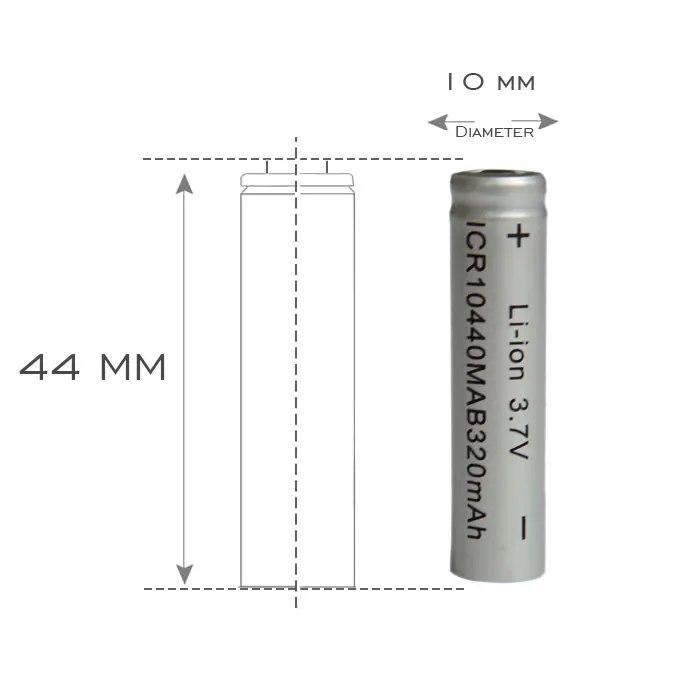 100% kingwei  100* 10440 Batteries 3.7v Li-Ion Battery Rechargeable 320mah Battery Lithium For Laser Pen Electronic Toy Products