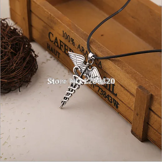 Euro-American Classical Movie Percy Jackson Necklace Vintage Angel Wing Necklace For Women&Men Wholesale 20pcs/lot