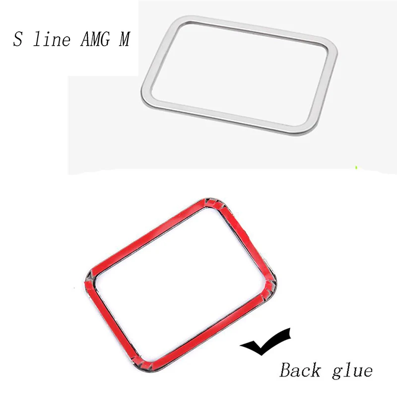 Car styling The foot brake release switch frame Trim Covers Stickers for Mercedes Benz GLE W166 ML GL GLS X166 Auto Accessories