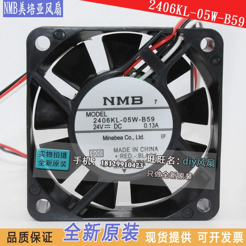 

NEW NMB-MAT Minebea 2406KL-05W-B59 6015 24V FOR fanuc cooling fan
