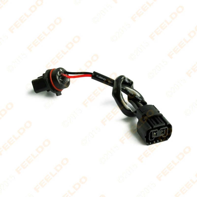 FEELDO 1XCar 5202/H16/2504/PSX24W Female Socket Connector Adapter To P13W Male Socket With Wire Harness Cable HID/LED Conversion