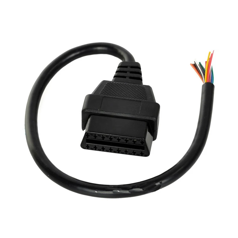 

Car 16 pin Female OBD2 Diagnostic Tool Connector Adapter Cable Universal 16-Pin Female OBD II Diagnostic Adapter Cable - 20CM