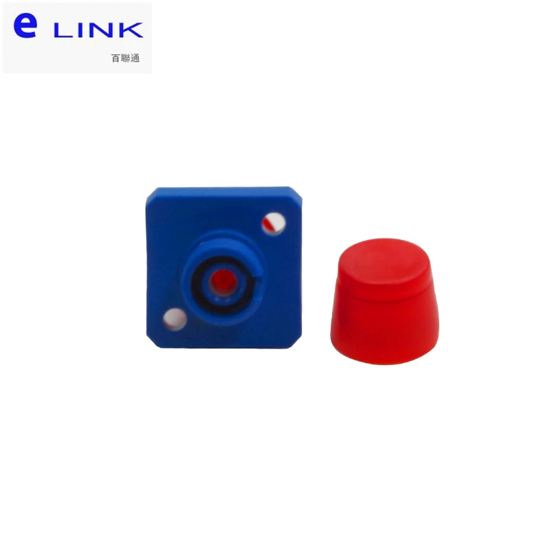 FC สแควร์อะแดปเตอร์ไฟเบอร์พลาสติกประเภทโหมดเดียว multimode optical fiber coupler connector ต่ํา IL จัดส่งฟรี ELINK 100 ชิ้น