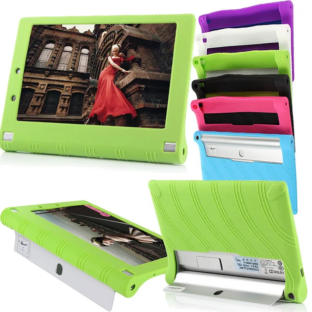 Silica Gel silicon Soft case Cover for Tablet Lenovo Yoga Tab 2 1050 1050F 1050L 1051F 1051 10.1 Protective Case+Pen