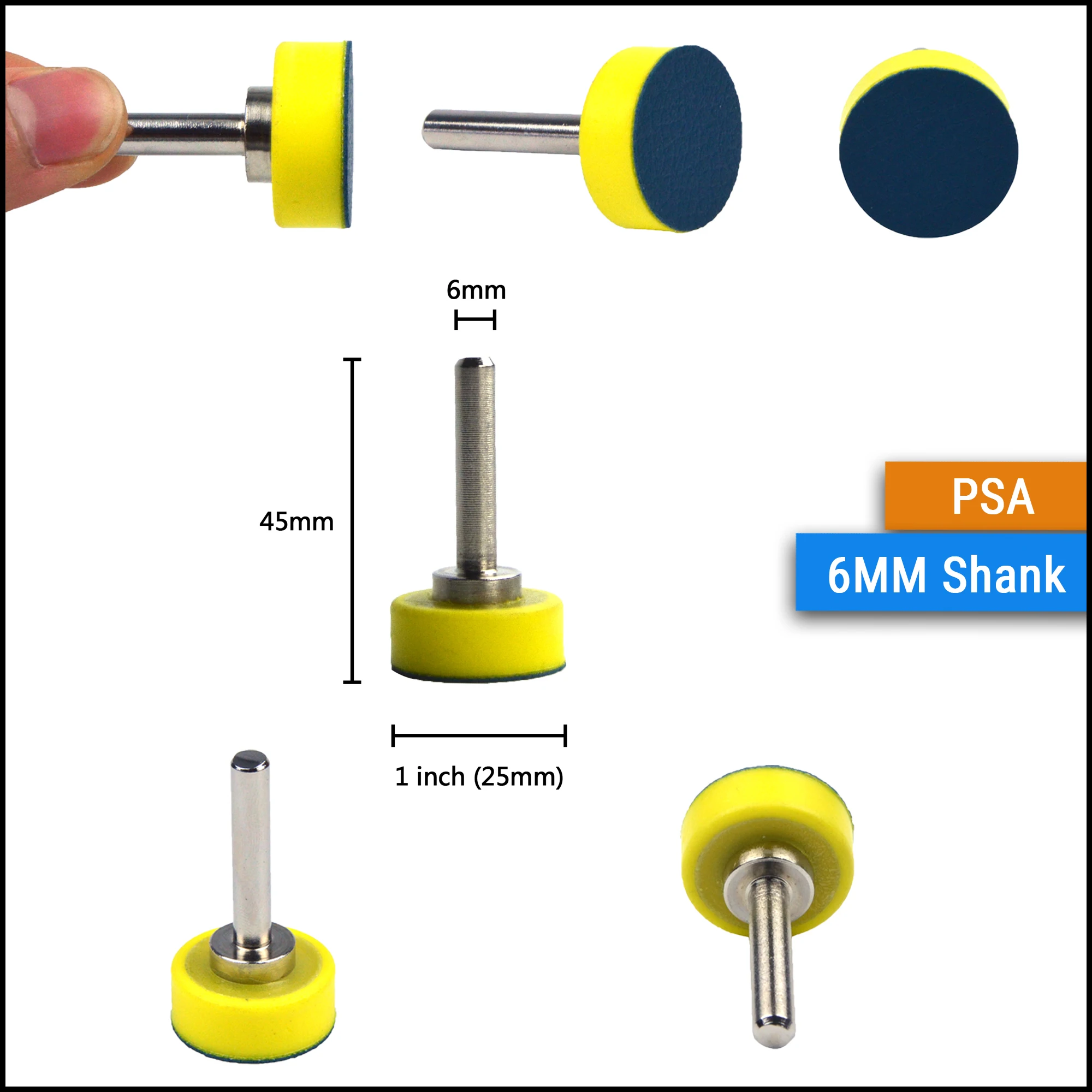 1/1.2/1.5 Inch All Types Back-up Sanding Pads for Abrasive Sandpaper Sanding Discs for Woodworking Small Area Polishing