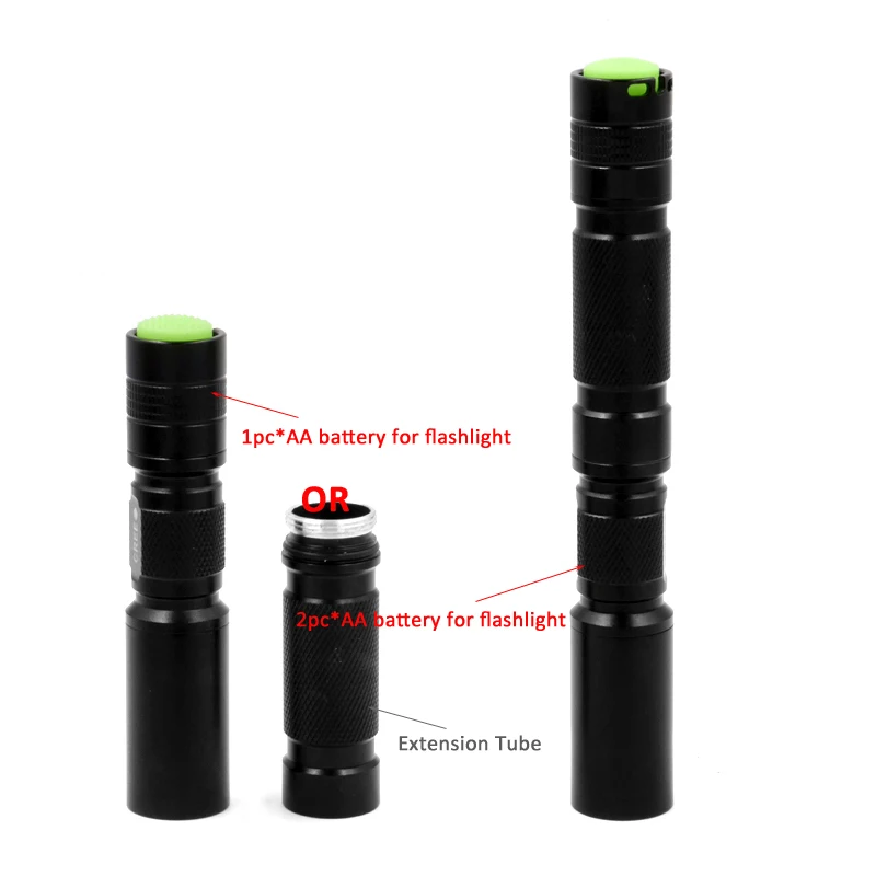 New C3 Mini Portable Led Flashlight AA EDC Pocket Light XP-G2 Portable Light Penlight Waterproof Lantern(2xAA)