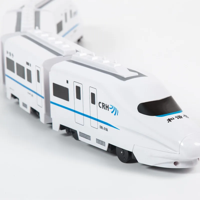 Electric Universal Harmony Train Non-remote control vehicle toys Simulating High-speed Railway Motor Vehicle Model Gift for Baby