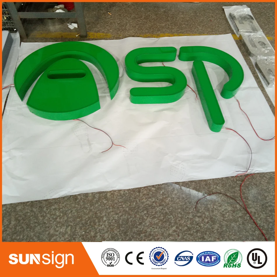 double side lit letter Big Alphabet Acrylic Led Letter Sign