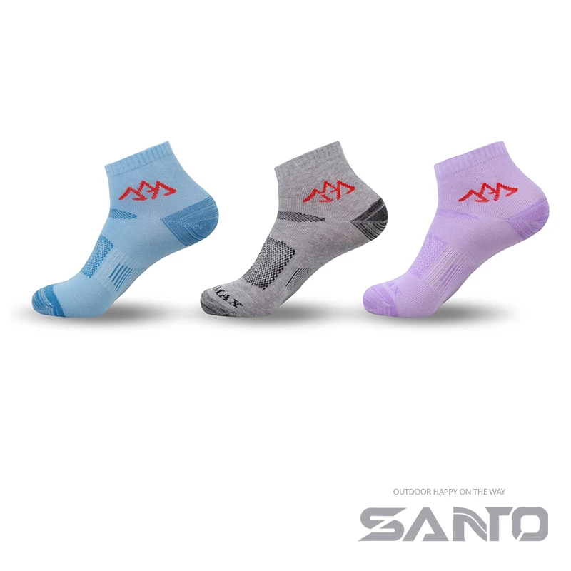 Santo S003 Spring and Summer Thin Women Outdoor Ride Socks Sports Coolmax Sweat Absorbing Breathable Socks