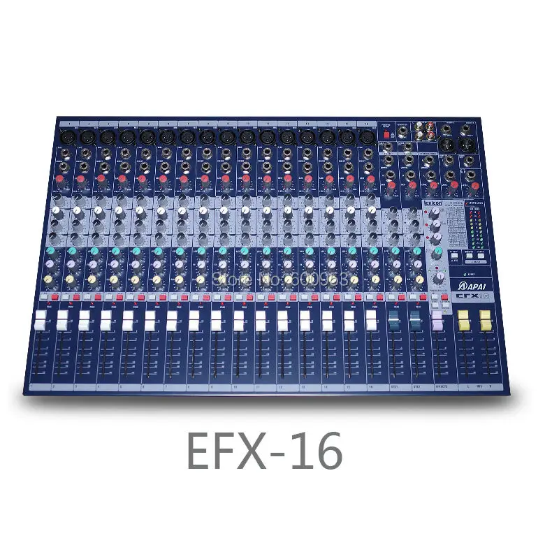 Professional  EFX16 16 Channel Pro Karaoke Microphones Mixer 48V Sound Mixing Console