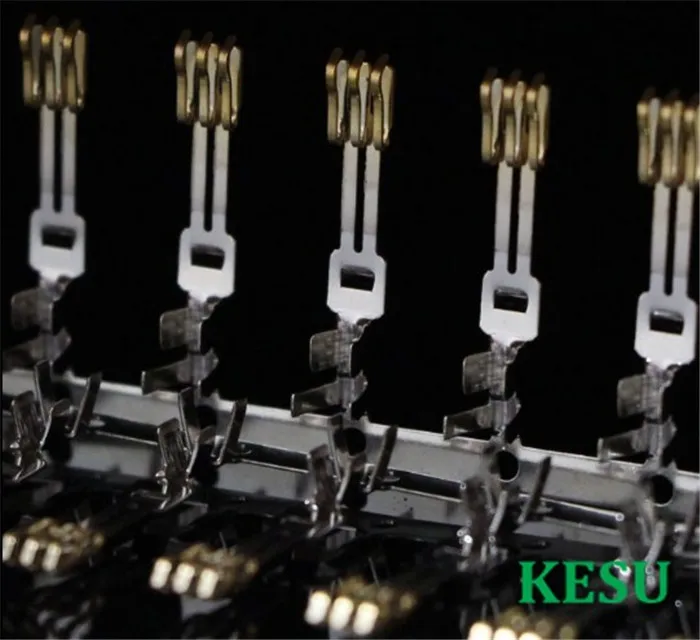 High quality 3.08mm SATA Type Connector Terminal Double Needle terminals Pin Half Gold plated Free Shipping