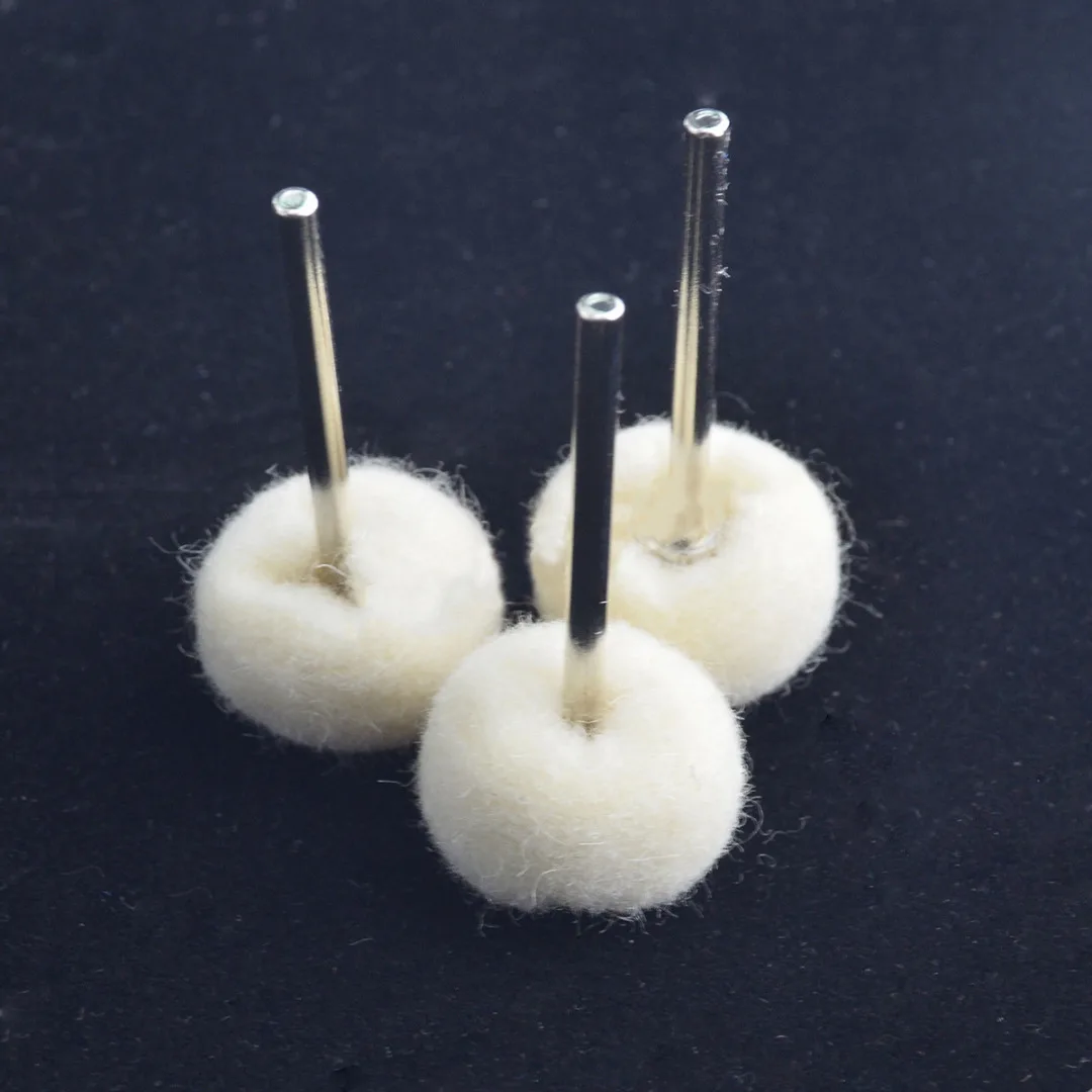 10PC/set  1" Soft Fine Wool Polishing Buffing Wheels Fit Rotary Tool Accessory