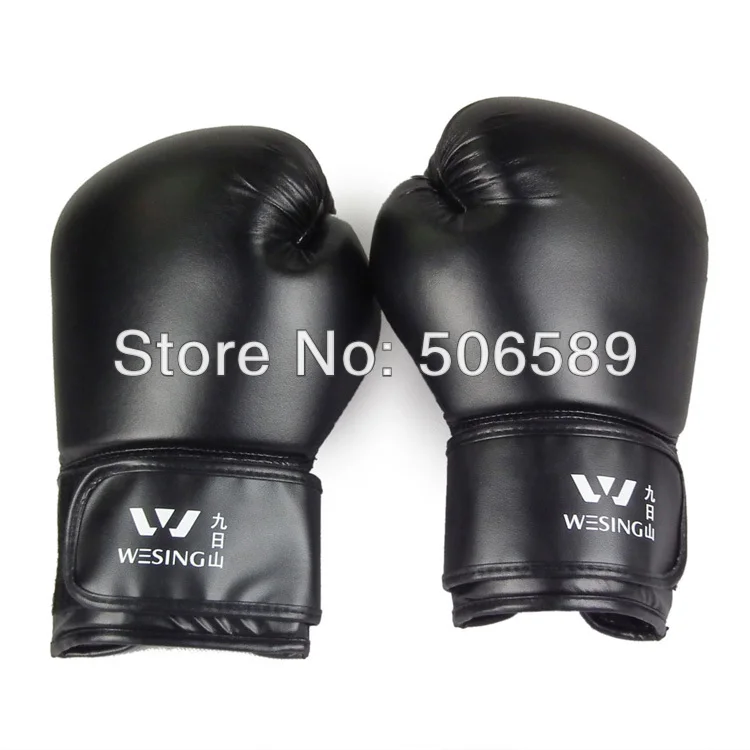 

professional boxing gloves adults PU leather red black SD10-2