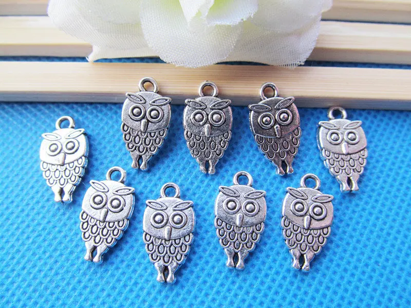 

200pcs Antique Silver tone/Antique Bronze Night Owl Connector Pendant Charm/Finding,Bracelet Charm,DIY Accessory Jewelry