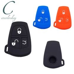 Cocolockey Silicone Smart Car Key Cover Case Fit for Mercedes Benz 1998-2000 3Buttons Remote Key Case For Car Fob Car Styling
