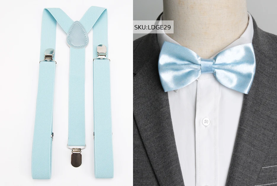Hosenträger Fliege Set Männer Mode Suspensorio für Mann Junge Frauen Bowtie Hosenträger Hosen Tirantes Hochzeit Freizeit Hemd Bleibt – Detail 27