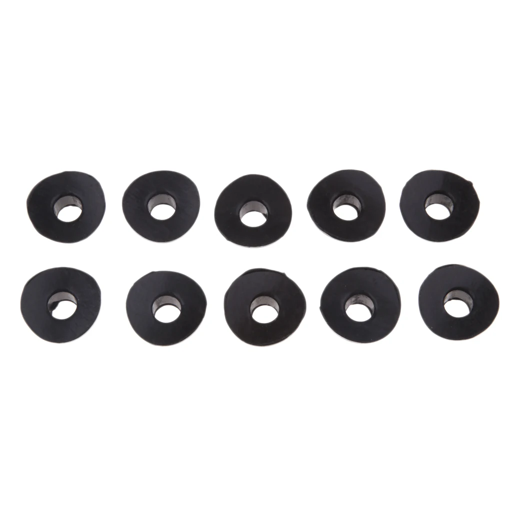 10Pcs Universal Motorcycle Air Valve Stem Mud Guard Silicone Waterproof Cap Motorcycle Accessories Parts 20mm Black