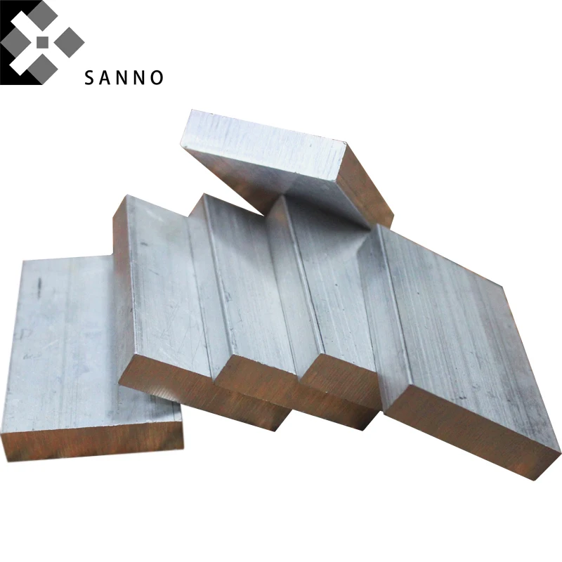 Placa de aleación de aluminio personalizable, 5 piezas, 5x5x500mm/2x25x500mm/6x25x500mm, barra de aluminio plano conductor sólido