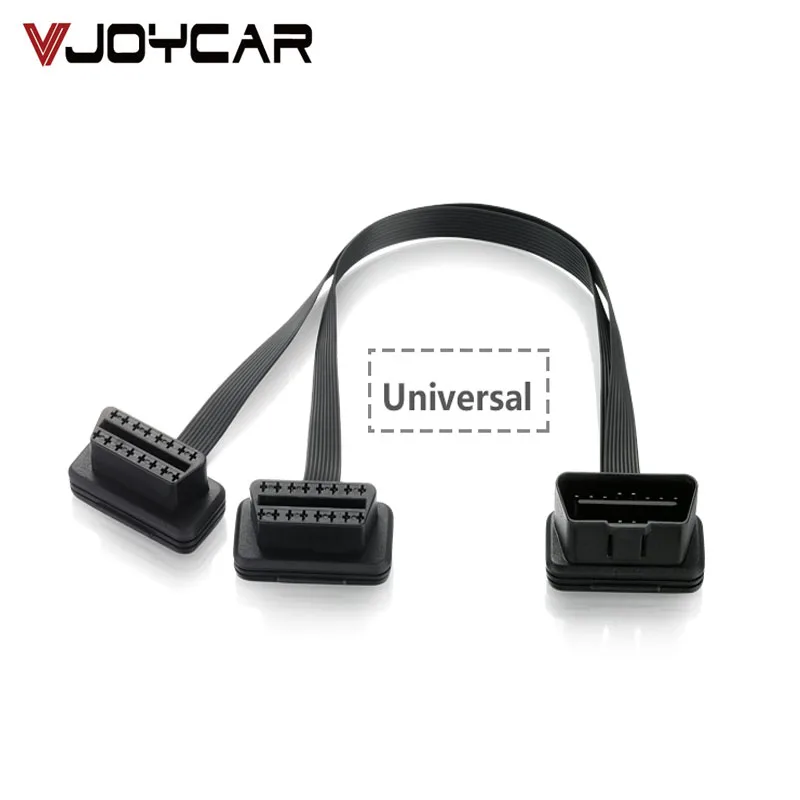 Vjoycar OBD2 Hud Car Connector Diagnostic Cable ODB OBD2 Cable 16 Pin 1 Male To 16 Pin 2 Female OBD2 1-2 Extension Cable 35