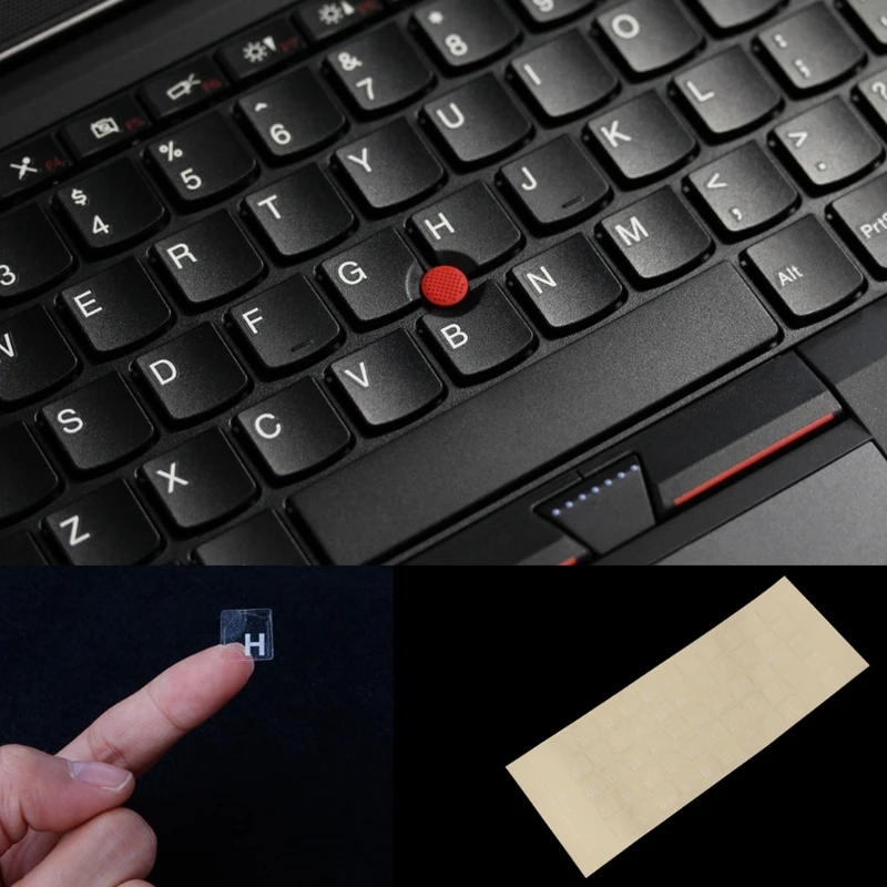 Pegatinas de teclado con letras rusas para ordenador portátil de 10 a 17 pulgadas, teclado de escritorio