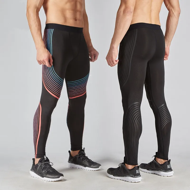 

2018 Men's Compression Pants Running Tights Men Joggers Jogging Skinny Sport Leggings Gym Compression Fitness Athletic Trousers