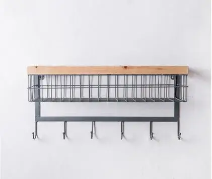 

American country multilayer movable receive frame. Wrought iron shelf.