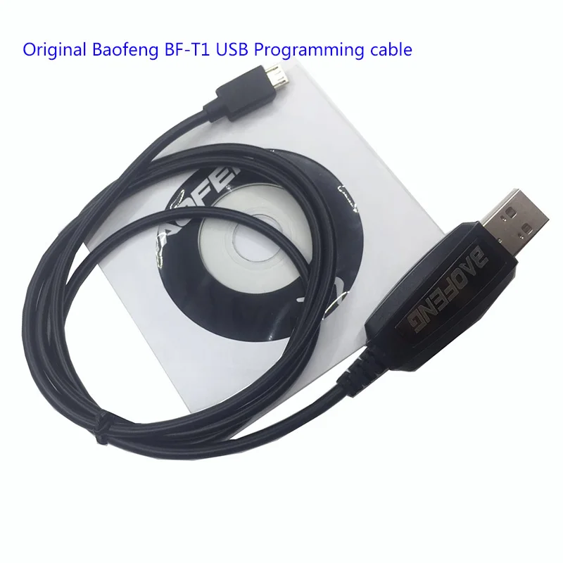 Computer Programming USB BAOFENG BF-T1 Cable for baofeng t1 bf BF-9100 Mini Walkie Talkie Mobile Radio parts CD Driver firmware