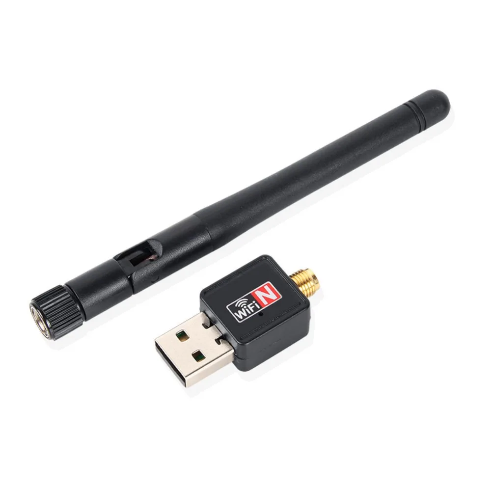 

Mini WiFi Adapter 300Mbps 2dBi Antenna PC Laptop USB Wi-Fi Receiver 802.11b/n/g High Gain Ethernet Wireless Network Card