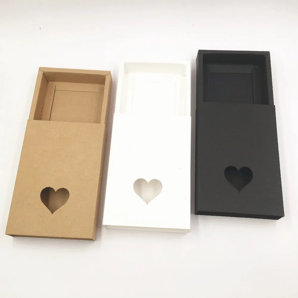 20pcs/lot new  Brown Kraft Paper Boxes Drawer Box Phone Gift Craft Soap Box Jewelry Storage box