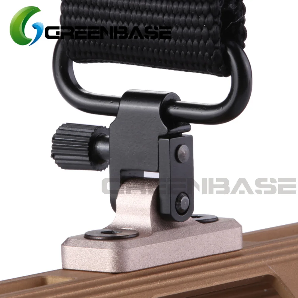 Greenbase Uncle Mike Style Sling Swivel Attachment M-lok Sling Mount Stud Low Profile Aluminum