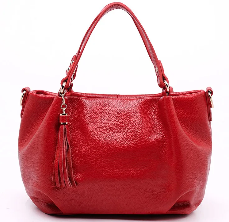 8 Colors NEW Women GENUINE LEATHER Handbag Tassels HOBO Shoulder bag Natural Cowhide crossbody bags Fashion FOR girl Z010