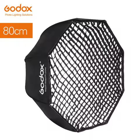Godox Portable 80cm 32" Umbrella Octagon Softbox + Honeycomb Grid Reflector Honeycomb Softbox for TT685 V860II Flash Speedlight