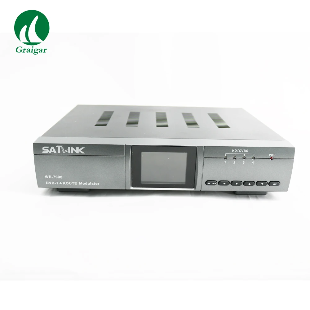 Satlink 4 Route DVB-T modulator AV HDMI Four Router DM Modulator DVB-T AV HD Digital RF Modulator  WS-7990