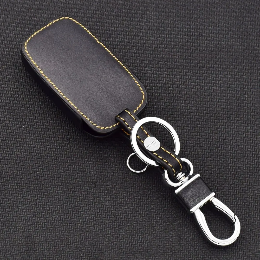 Leder Auto Schlüssel Abdeckung Fernbedienung Fobs Schutz Fall Zubehör Für Land Rover LR4 Discovery LR2 Range Rover Sport Evoq Vogue Jaguar – Detail 4