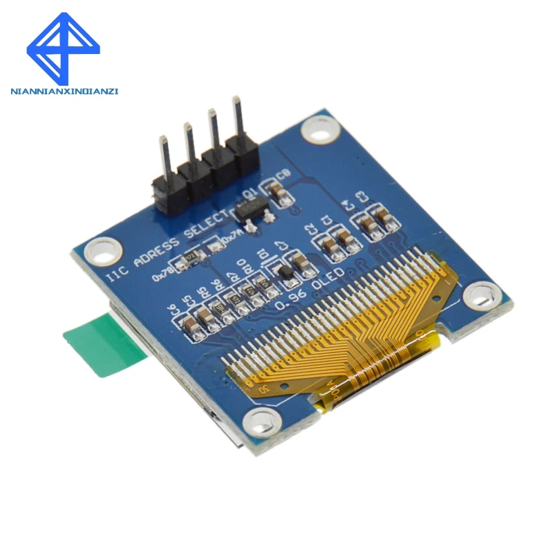 Mavi beyaz renk 128X64 sarı mavi OLED LCD LED ekran modülü Arduino için 0.96 inç I2C IIC seri yeni orijinal