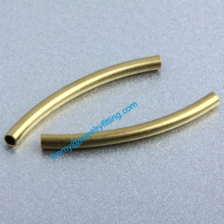 

Jewelry findings Raw Brass matel spacer tube beads Pave tube beads tube Bar 2*25*0.18mm