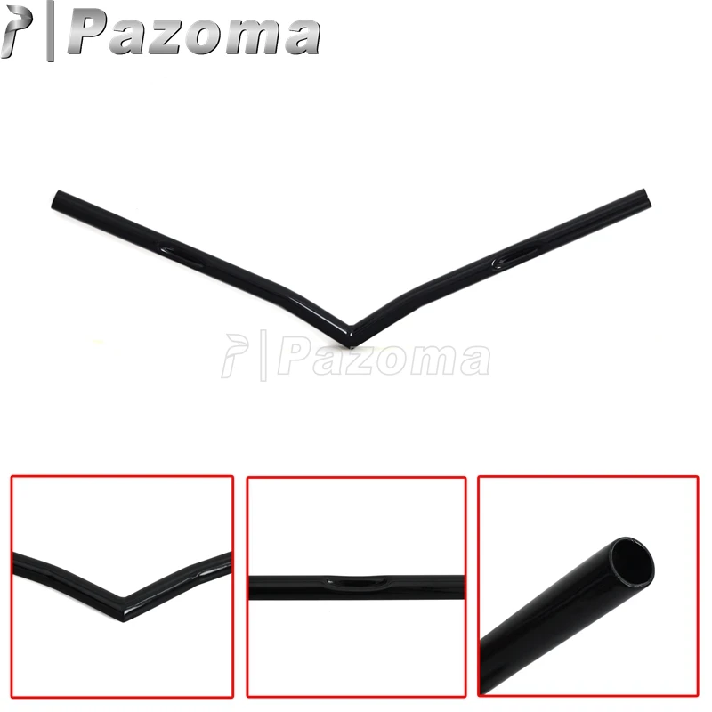 1pc Universal Motorcycle V Bars 25mm Handlebar Steel Width 28