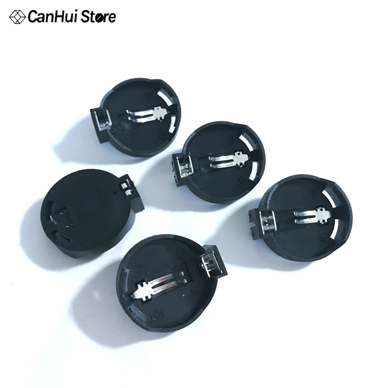 10PCS Battery Button Cell Holder Socket Case CR2032 battery holder 2032 Battery Seat Circular Battery Box