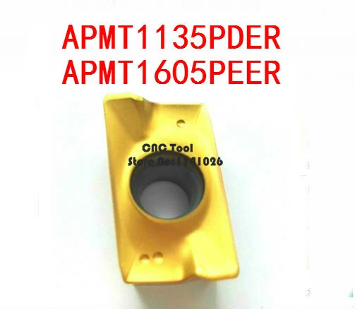 

10pcs Yellow coating Carbide blade, APMT1135/APMT1605 milling insert,numerical control Suitable for steel, stainless steel