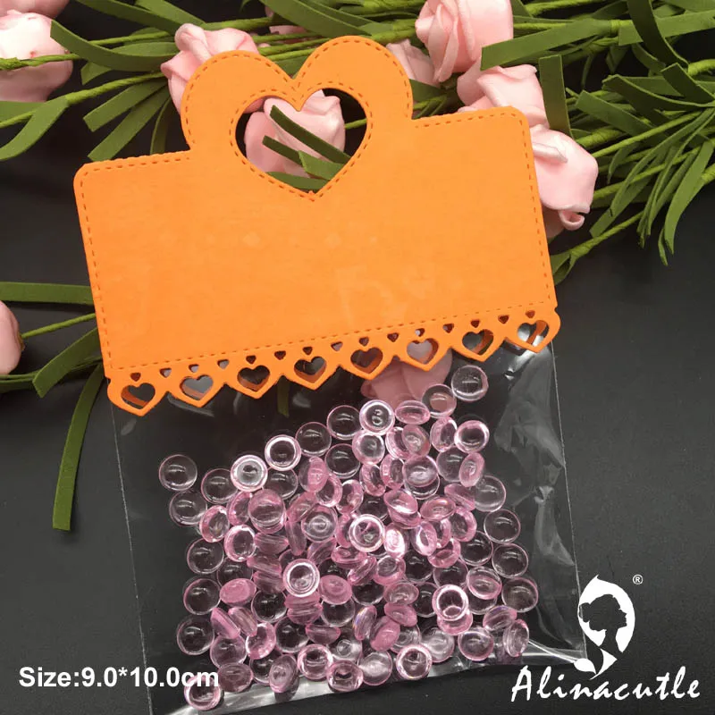 Die Cut Metal Cutting Die Punch Heart Bag Topper Alinacraft Scrapbook Album Papercraft Handmade Card Stencil Art Cutter