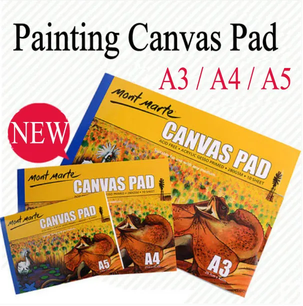 Painting paper Painting canvas pad for artist /students 280g painting canvas paper A3/A4/A5