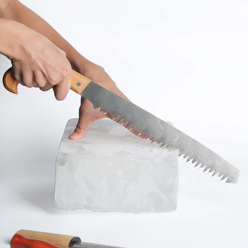 WSHYUFEI Bar bartender sawing ice Large sawtooth Hand-cut ice saw Cut ice saw Open ice saw