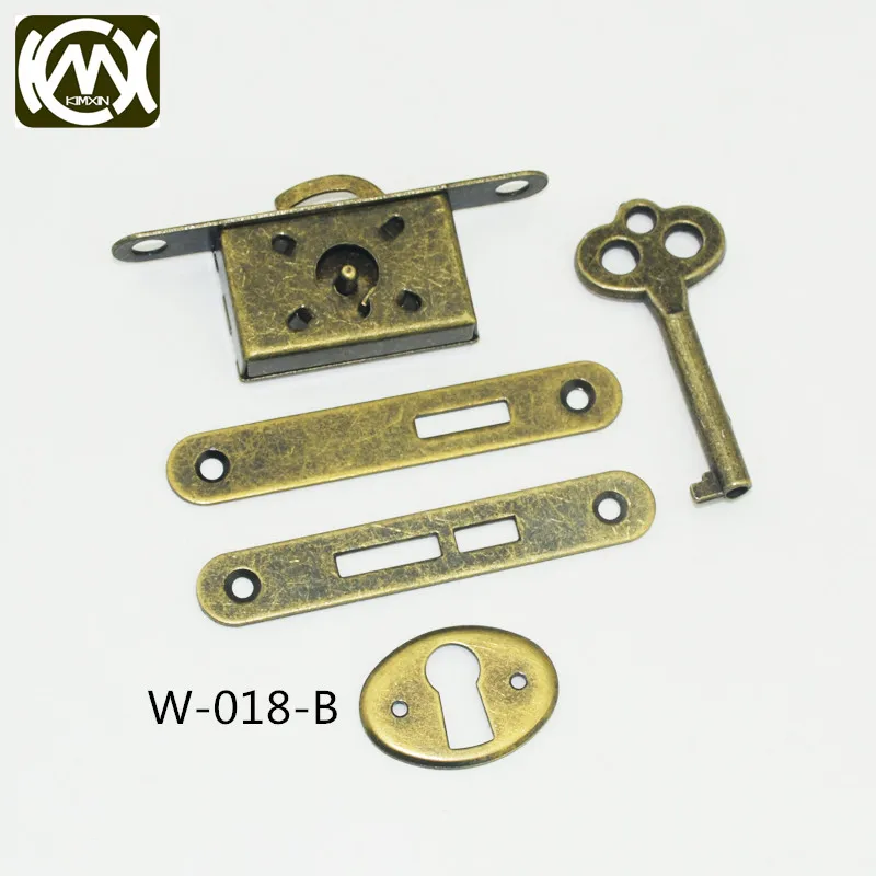 2pcs In stock High-grade wooden box hardware accessories,bronze lock,Antique jewelry/Wooden/Collection/Cigar lock,kimxin-W-018