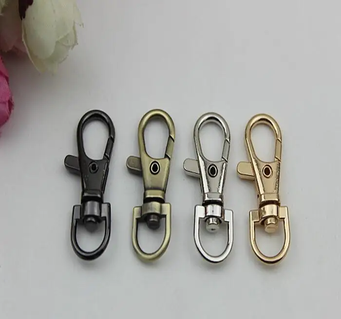 (100 PCS/lot) 4 color DIY bag spring link latch key chain lobster clasp hardware accessories