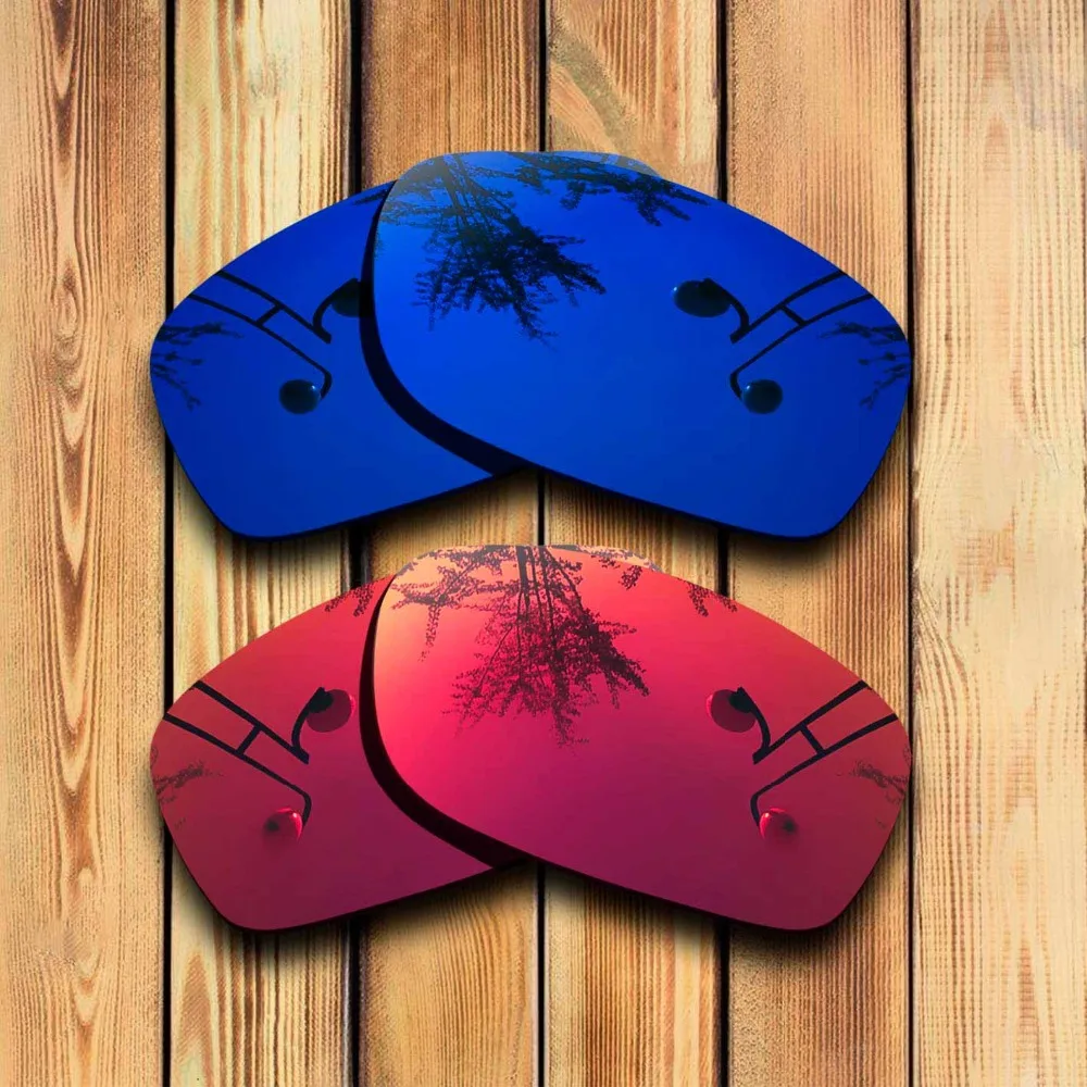 2 Pairs 100% Precisely Cut Polarized Replacement Lenses for Fives Squared Sunglass - Many Colors