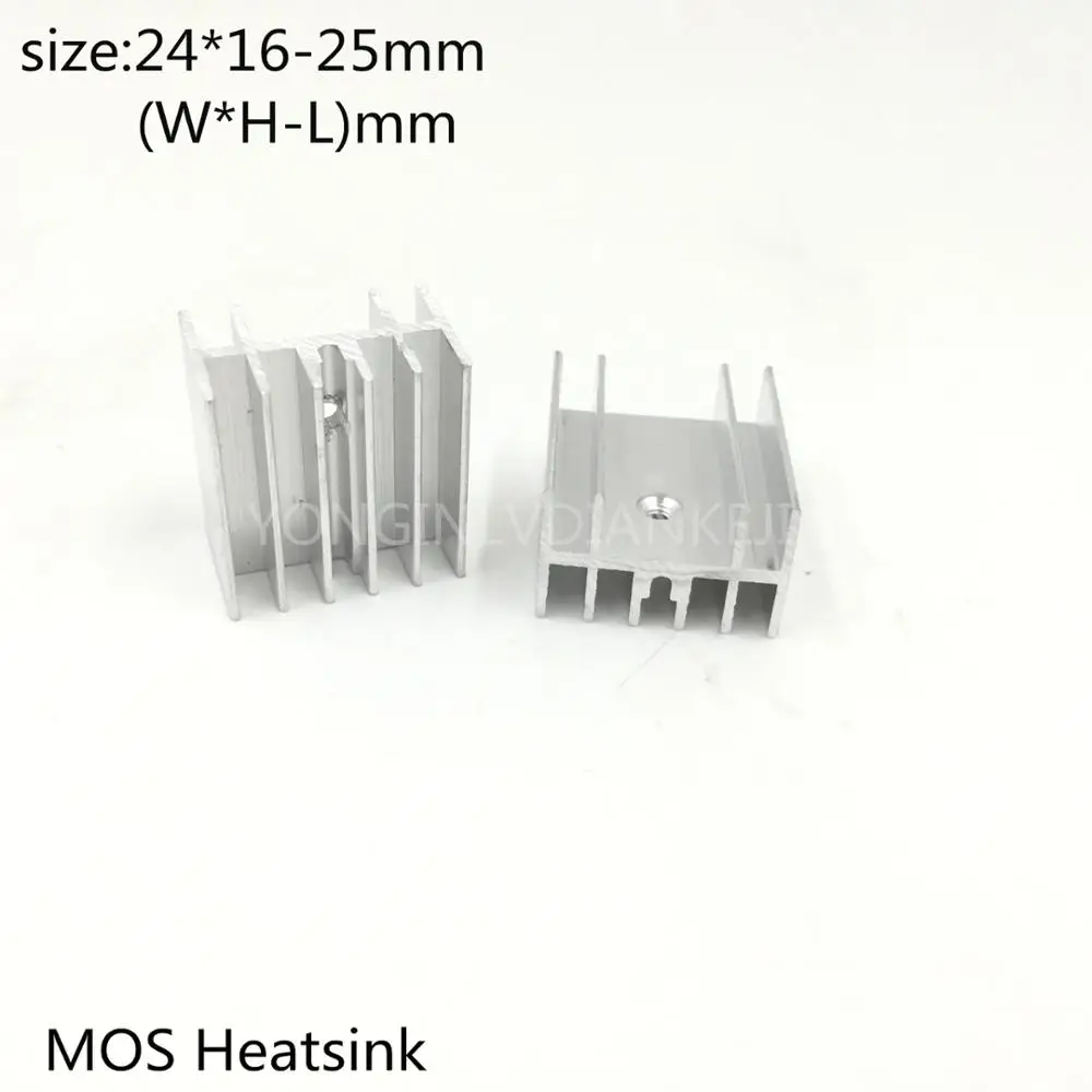 

10PCS Aluminum heatsink 24*16-25mm TO-220 Heatsink