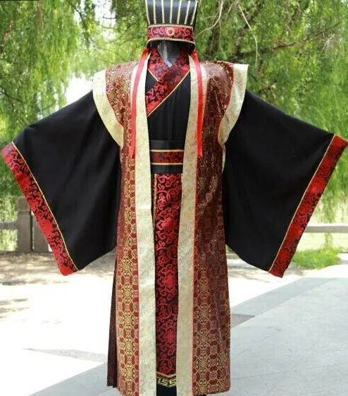 Han Chinese clothing costume costume male courtiers robes Three Warring States Qin Dynasty in ancient costumes