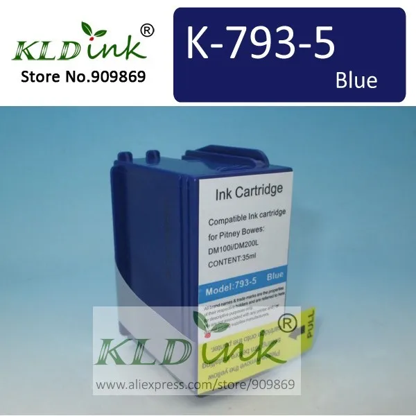 

Compatible 793-5 793-5SB 793-5Bl 4137935BI Blue Postage Meter Ink for Pitney Bowes DM100 Meter